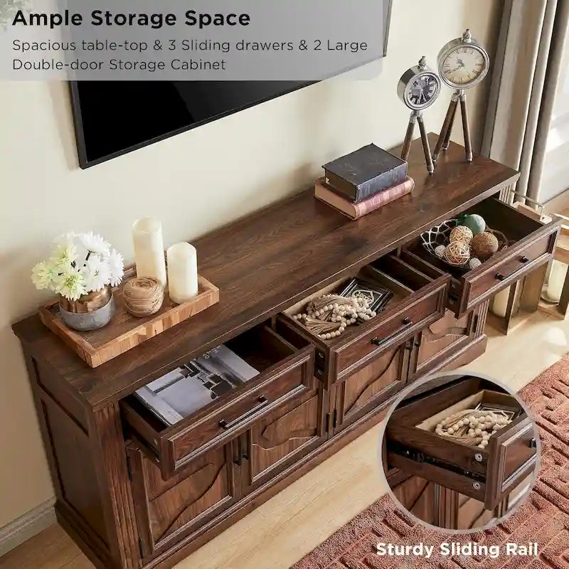 Farmhouse Buffet Sideboard Cabinet,Coffee Bar Wine Bar for Dining Room - N/A