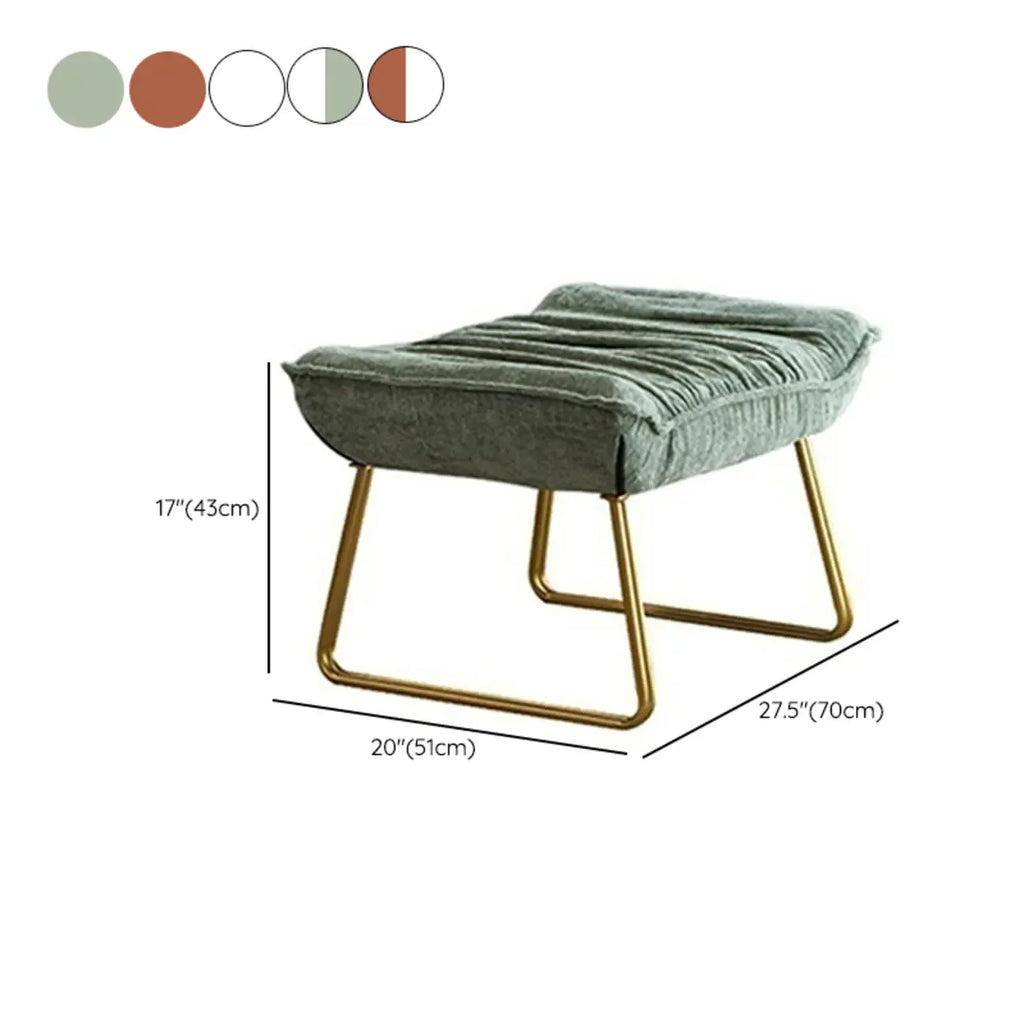 Fauteuil à bascule moderne en velours, ergonomique et rembourré, pour chambre de bébé