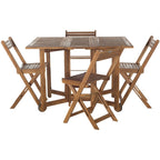SAFAVIEH Brandy 5-teiliges Outdoor-Esszimmerset – 43 B x 35 T x 29 H