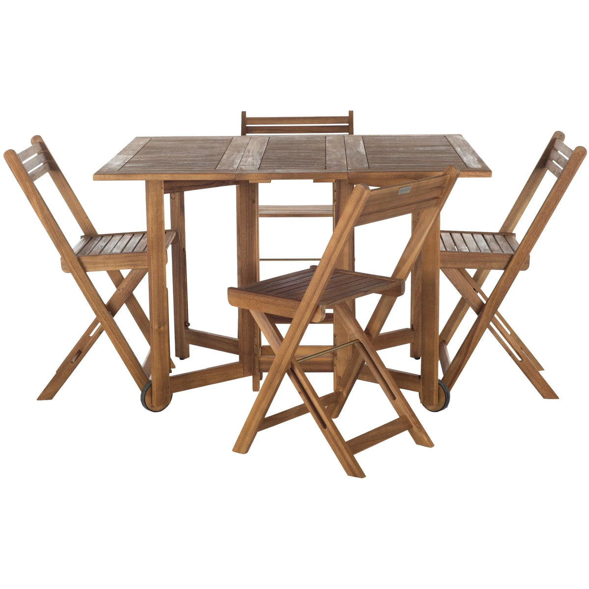 SAFAVIEH Brandy 5-teiliges Outdoor-Esszimmerset – 43 B x 35 T x 29 H