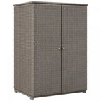 Wicker Outdoor Storage Cabinet, Pool Towel Storage Cabinet
