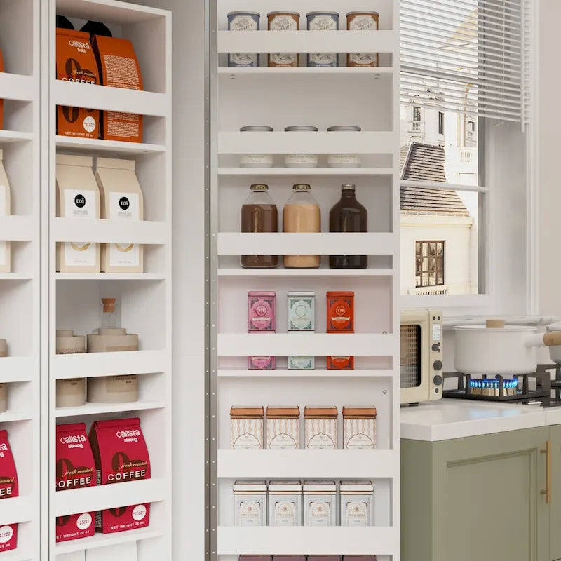 Organisateur de cuisine polyvalent : meuble compact de 31,5 avec rangement astucieux