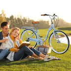 Zeus & Ruta damesfiets van 24 inch met 7 versnellingen en stalen frame