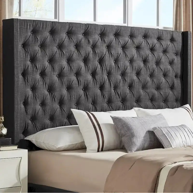 Naples-Kopfteil mit Knopfheftung und Wingback-Design, nur von iNSPIRE Q Artisan