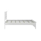Plank+Beam Farmhouse Full Size Bed Frame with Headboard, Solid Wood Platform Bed