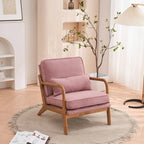 Moderner gepolsterter Akzentstuhl im Mid-Century-Stil