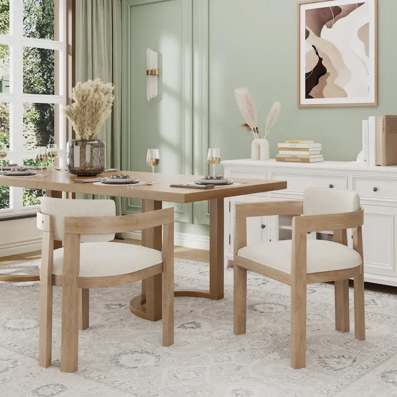 Chaise de salle à manger moderne et raffinée Conrad avec accoudoirs, par Christopher Knight Home
