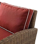 Ensemble de conversation 4 pièces Bradenton en résine tressée pour extérieur – Crosley