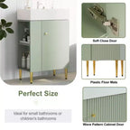 Meuble-lavabo de salle de bains blanc de 21,6, ensemble meuble, meuble de rangement de salle de bains, lavabo simple en céramique, rangement à gauche