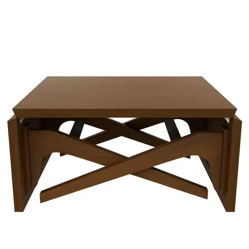 2-in-1-Couchtisch, ausziehbarer Esstisch, höhenverstellbarer Tisch für Zuhause und Büro, platzsparend – ModernLuxe
