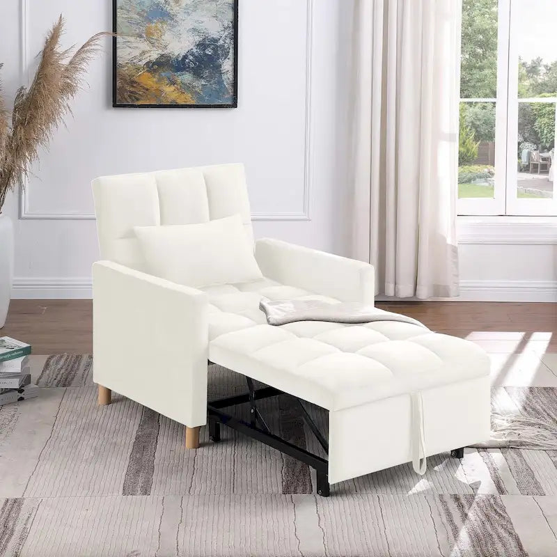 Fauteuil-lit convertible Aukfa, fauteuil une place avec coussin