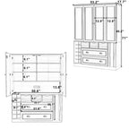 Whisen 71'' Tall Freestanding Kitchen Pantry, Large Dining Storage Cabinet Cupboard Sideboards With 4 Foldable Doors, Shelves, Wine Racks
