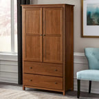 Kleiderschrank aus Massivholz mit 2 Türen – 41 x 72 x 22