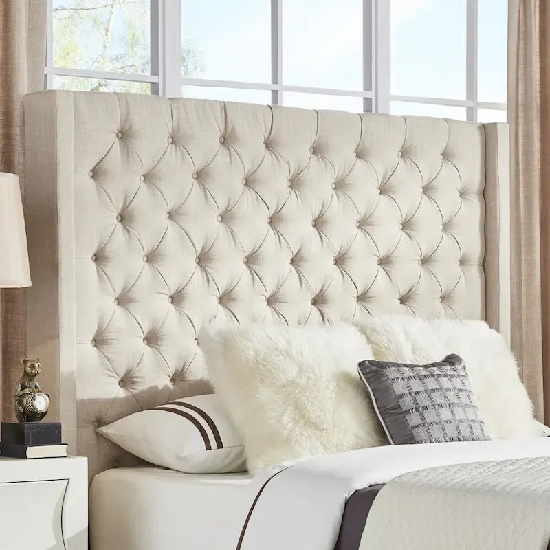 Naples-Kopfteil mit Knopfheftung und Wingback-Design, nur von iNSPIRE Q Artisan