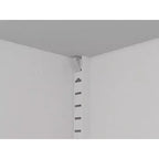Homy Casa 4-Door Storage Cabinet with Cane Panels and Adjustable Shelves for Living Room, Dining Room, or Entryway, Black and Natural