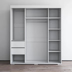 Strick & Bolton Suger 3-door Mirrored Armoire