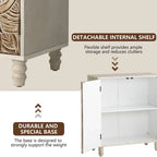 COSIEST Vintage Sideboard Storage Cabinet and Buffet