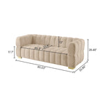 85 moderne bank van wafelstof, comfortabele loungebank