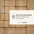Plank+Beam Farmhouse Full Size Bed Frame with Headboard, Solid Wood Platform Bed