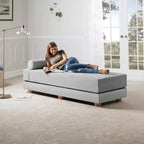 Tagesbett / ausklappbares Schlafsofa in Queen-Size – Microvelours