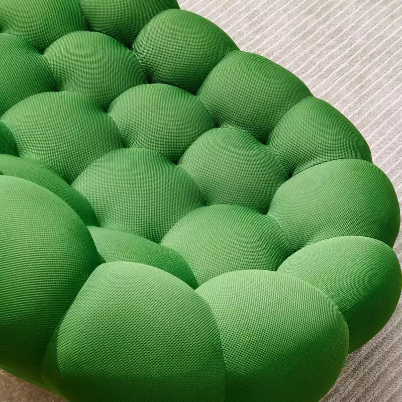 119-cm-Bubble-Bodensofa mit geschwungenem Design, 3D-Sitzsack für das Wohnzimmer, Grün