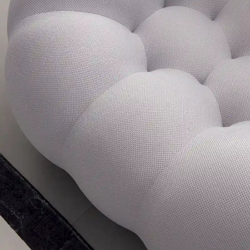 Canapé incurvé Bubble paresseux 2 places, en forme de nid d'abeilles, avec tissu textile 3D, pour salon, appartement