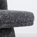 Set aus 6 modernen, um 360° drehbaren, armlehnenlosen Esszimmerstühlen mit Sockelbasis, eleganten Akzentstühlen für Küche, Esszimmer oder Büro – Panipeachy
