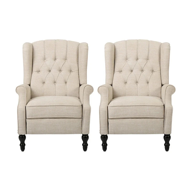 Walter gepolsterte Stoff-Liegesessel (2er-Set) von Christopher Knight Home