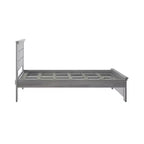 Plank+Beam Farmhouse Full Size Bed Frame with Headboard, Solid Wood Platform Bed