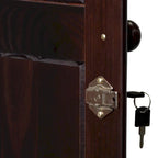 3-Door Wardrobe Armoire - White/Mocha/Java - Solid Wood