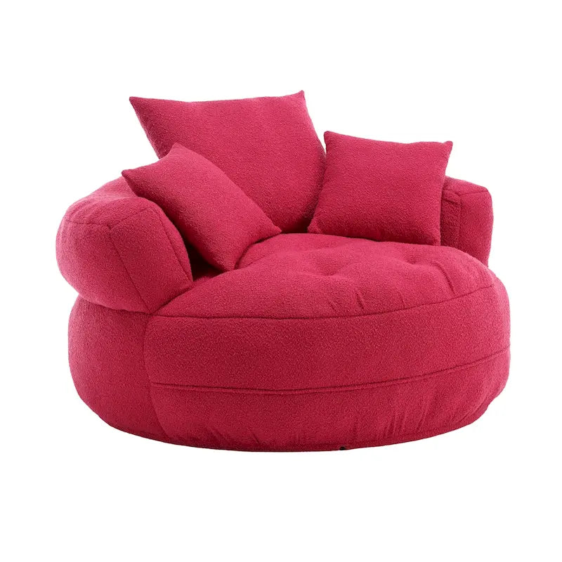 Fauteuil rond paresseux ?C blanc/bleu/gris/jaune/orange/rouge rosé/bleu marine/vert, une ou deux places