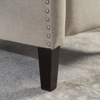 Fauteuil inclinable à dossier haut avec mécanisme à pression, rembourré, style classique, meuble d’appoint pour le salon