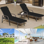 Kullavik 3-teiliges Outdoor-Loungesessel-Set