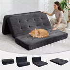 39x75 dreifach faltbares Schlafsofa aus Memoryschaum, 6-fach gesteppte Matratze