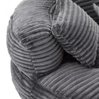 Bean Bag Sofa for Adults Kids, Oversized Corduroy Bean Bag Chair with 3 Pillows & Armrest for Living Room Bedroom