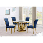 Best Quality Furniture D325-SC324-7 ronde eetkamerset met 5 delen