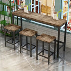 Ensemble de table de bar avec 3 tabourets