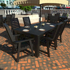 HIGHWOOD PROFESSIONAL 7-teiliges Garten-Ess-Set 42x72
