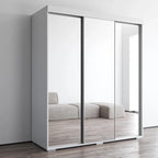 Strick & Bolton Suger 3-door Mirrored Armoire
