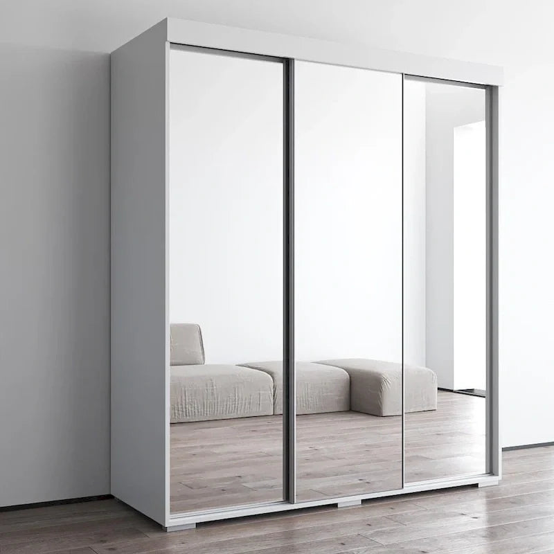 Strick & Bolton Suger 3-door Mirrored Armoire