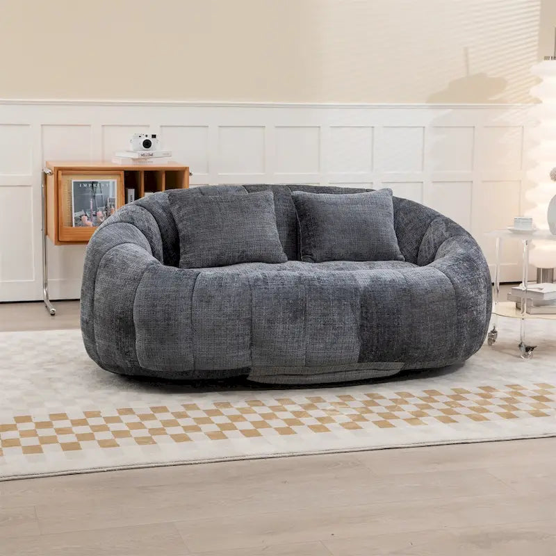 Fauteuil poire en chenille, canapé relaxant