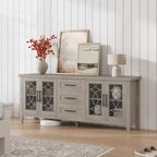 Meubles TV avec tiroirs de rangement, meuble de divertissement TV, console TV pour le salon ou la chambre, armoire de rangement