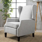 Fauteuil inclinable à dossier haut avec mécanisme à pression, rembourré, style classique, meuble d’appoint pour le salon