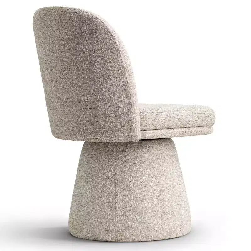 Set aus 6 modernen, um 360° drehbaren, armlehnenlosen Esszimmerstühlen mit Sockelbasis, eleganten Akzentstühlen für Küche, Esszimmer oder Büro – Panipeachy