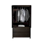 Kleiderschrank aus Massivholz mit 2 Türen – 41 x 72 x 22