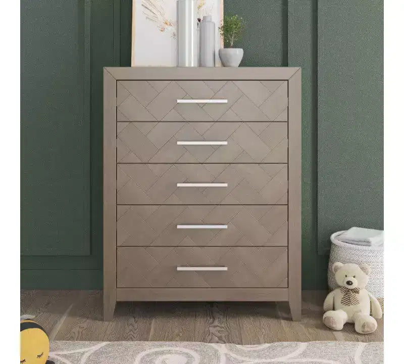 Child Craft Kieran babybed, dubbele commode en ladekast als 3-delige babykamerset, inclusief 4-in-1 ombouwbaar babybed, commode en ladekast