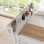 Okak 94-Zoll-Hochbett in Twin-Größe mit Kleiderschrank, Twin-Bett mit Ablagefächern und Korb, Bettgestell für Schlafzimmer und Wohnheim