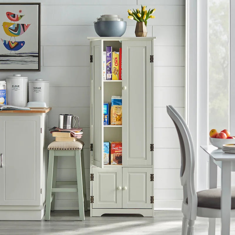 Armoire extra-haute Aston de style ferme moderne Simple Living