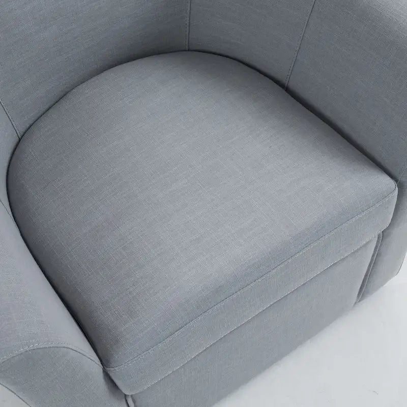 Ensemble de 2 fauteuils tonneau pivotants modernes rembourrés, fauteuils d’appoint pour salon