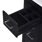 30 Einzelwaschbecken-Badezimmerwaschtisch mit Unterschrank und 3 Schubladen - Schwarz / Blau / Grün / Indigo / Weiß